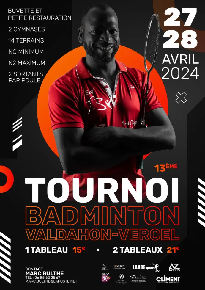 affiche badminton