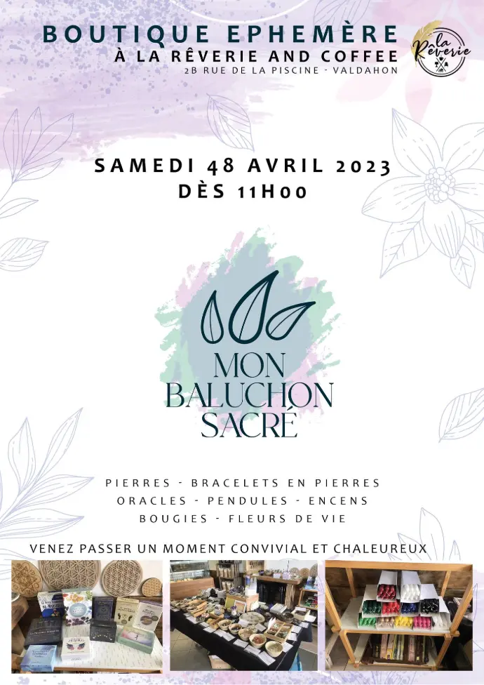 affiche pour une boutique éphémère